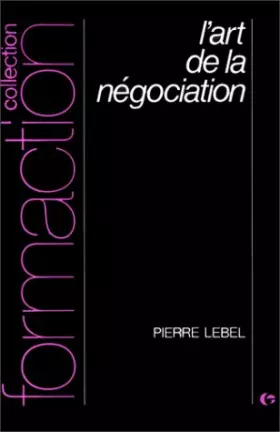 Couverture du produit · L'art de la négociation