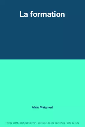 Couverture du produit · La formation