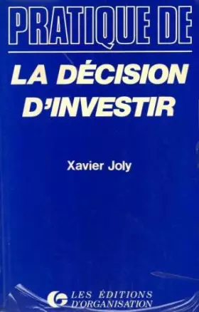 Couverture du produit · La décision d'investir