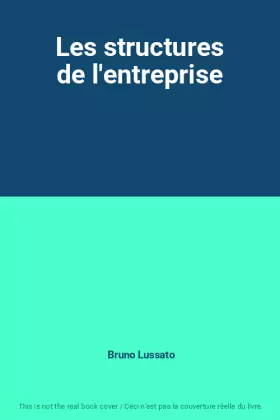 Couverture du produit · Les structures de l'entreprise