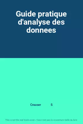 Couverture du produit · Guide pratique d'analyse des donnees