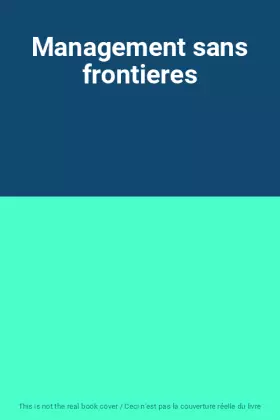 Couverture du produit · Management sans frontieres
