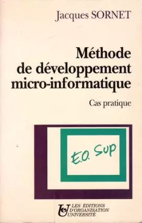 Couverture du produit · Méthode de développement micro-informatique : Cas pratique