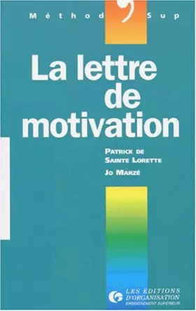 Couverture du produit · La lettre de motivation