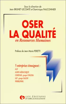 Couverture du produit · Oser la qualité en ressources humaines
