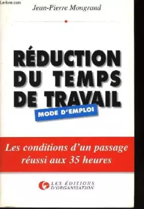 Couverture du produit · Réduction du temps de travail : Mode d'emploi