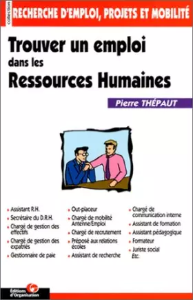 Couverture du produit · Trouver un emploi ressources humaines