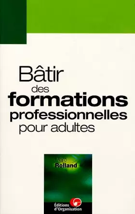 Couverture du produit · Bâtir des formations professionnelles