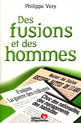Couverture du produit · Des fusions et des hommes