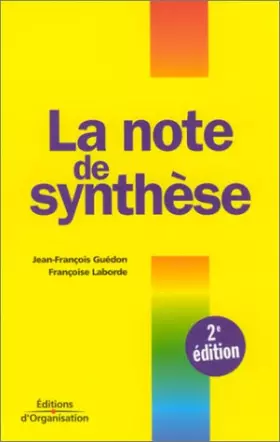 Couverture du produit · La note de synthèse