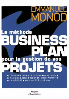 Couverture du produit · La Méthode business plan pour la gestion de vos projets