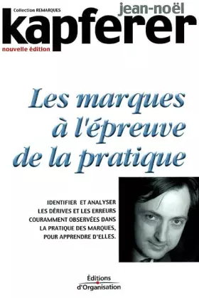 Couverture du produit · Les Marques à l'épreuve de la pratique