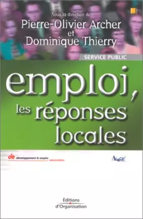 Couverture du produit · Emploi, les réponses locales