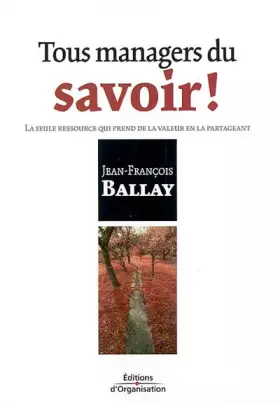 Couverture du produit · Tous managers du savoir !