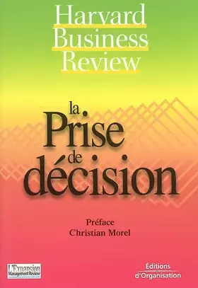 Couverture du produit · La Prise de décision