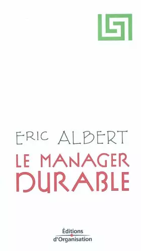 Couverture du produit · Le manager durable