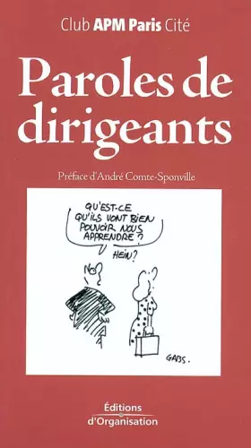 Couverture du produit · Paroles de dirigeants