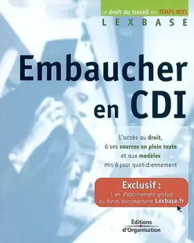 Couverture du produit · Embaucher en CDI