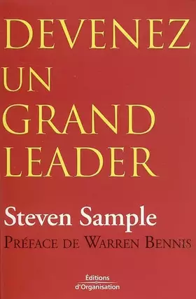 Couverture du produit · Devenez un grand leader