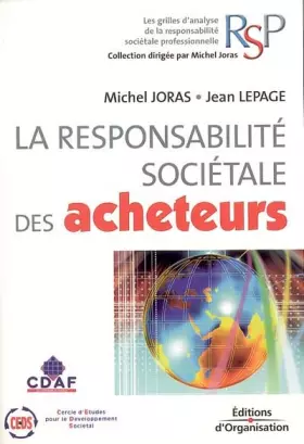 Couverture du produit · La responsabilité sociétale des acheteurs