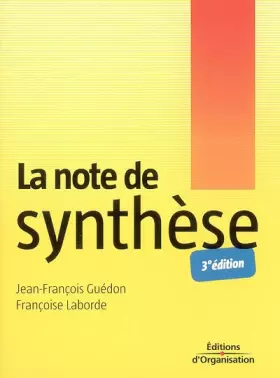 Couverture du produit · La note de synthèse
