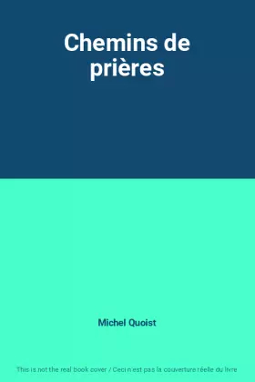Couverture du produit · Chemins de prières