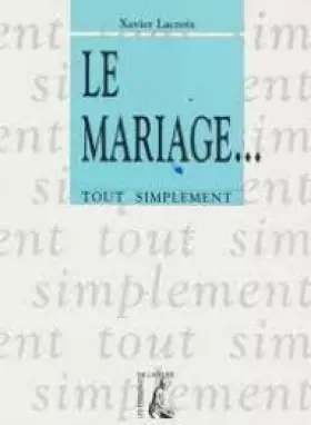 Couverture du produit · Le mariage