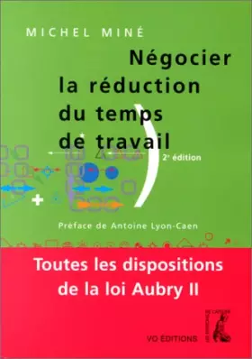 Couverture du produit · Négocier la réduction du temps de travail