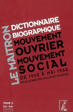 Couverture du produit · Le Maitron Tome 3