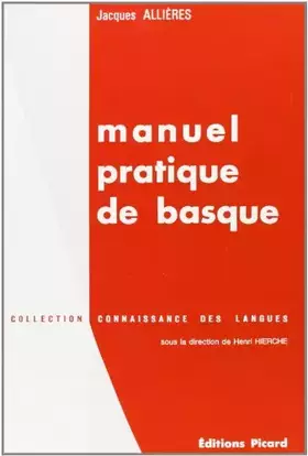 Couverture du produit · Manuel pratique de basque