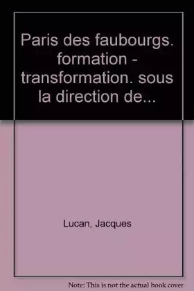 Couverture du produit · PARIS DES FAUBOURGS