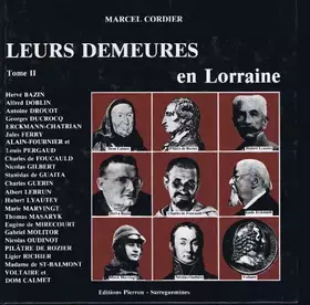 Couverture du produit · Leurs demeures en lorraine