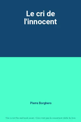 Couverture du produit · Le cri de l'innocent