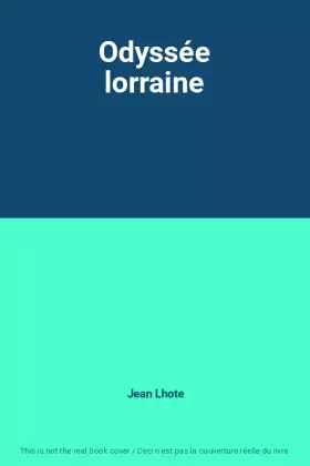 Couverture du produit · Odyssée lorraine