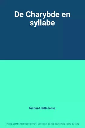 Couverture du produit · De Charybde en syllabe