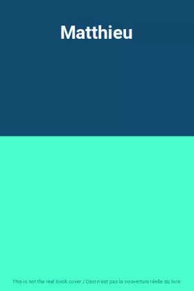Couverture du produit · Matthieu