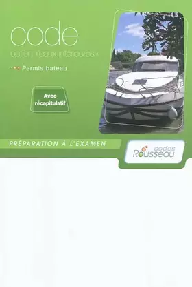Couverture du produit · Code option "eaux intérieures": Permis bateau