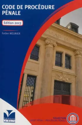 Couverture du produit · Code de procedure penale 2013