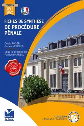 Couverture du produit · Fiches de synthèse de procédure pénale