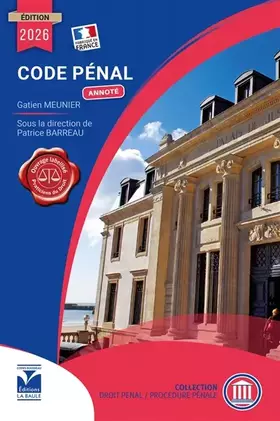 Couverture du produit · Code Pénal 2026 annoté