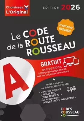 Couverture du produit · CODE DE LA ROUTE ROUSSEAU B 2026
