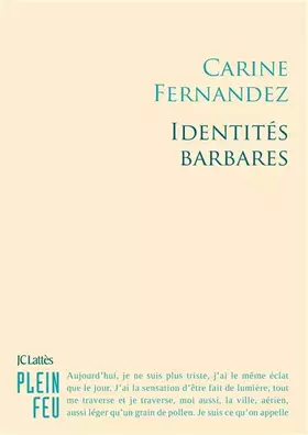 Couverture du produit · Identités barbares