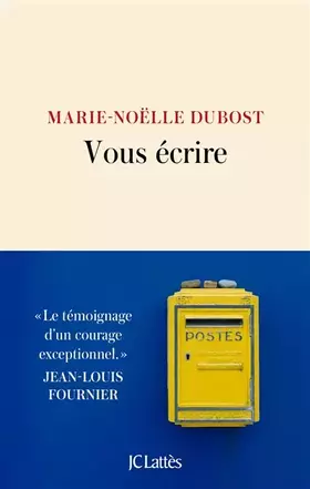 Couverture du produit · Vous écrire
