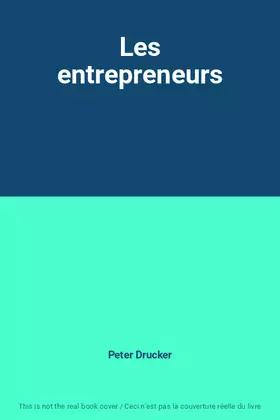 Couverture du produit · Les entrepreneurs
