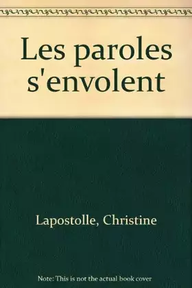 Couverture du produit · Les paroles s'envolent