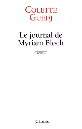 Couverture du produit · Le journal de Myriam Bloch