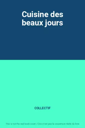 Couverture du produit · Cuisine des beaux jours