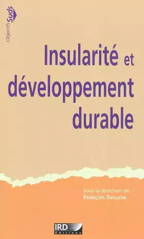 Couverture du produit · Insularité et développement durable