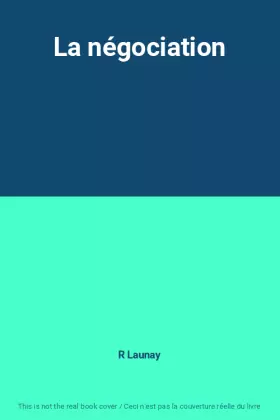Couverture du produit · La négociation