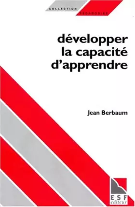 Couverture du produit · Développer la capacité d'apprendre